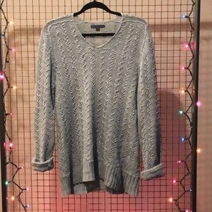 John Varvatos Gray Loose Knit Sweater